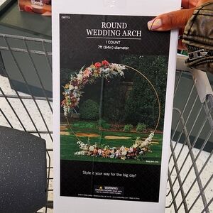 7ft round wedding arch